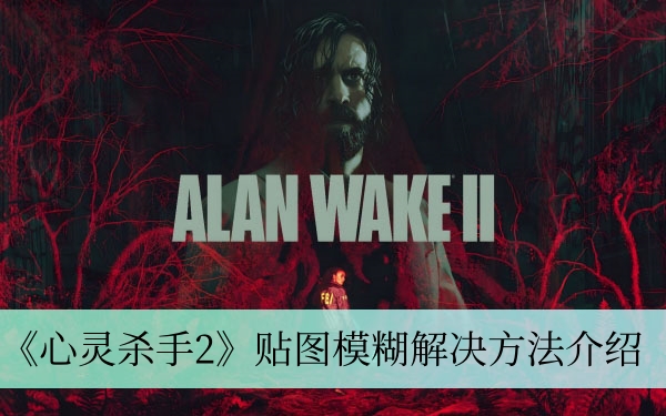 《心灵杀手2》贴图模糊解决方法介绍