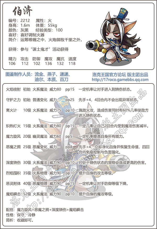洛克王国伯济什么性格好-伯济性格推荐