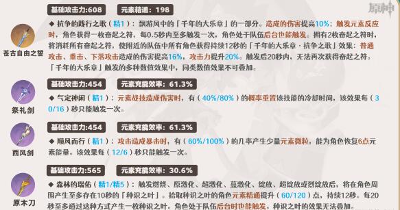 原神琳妮特武器搭配建议